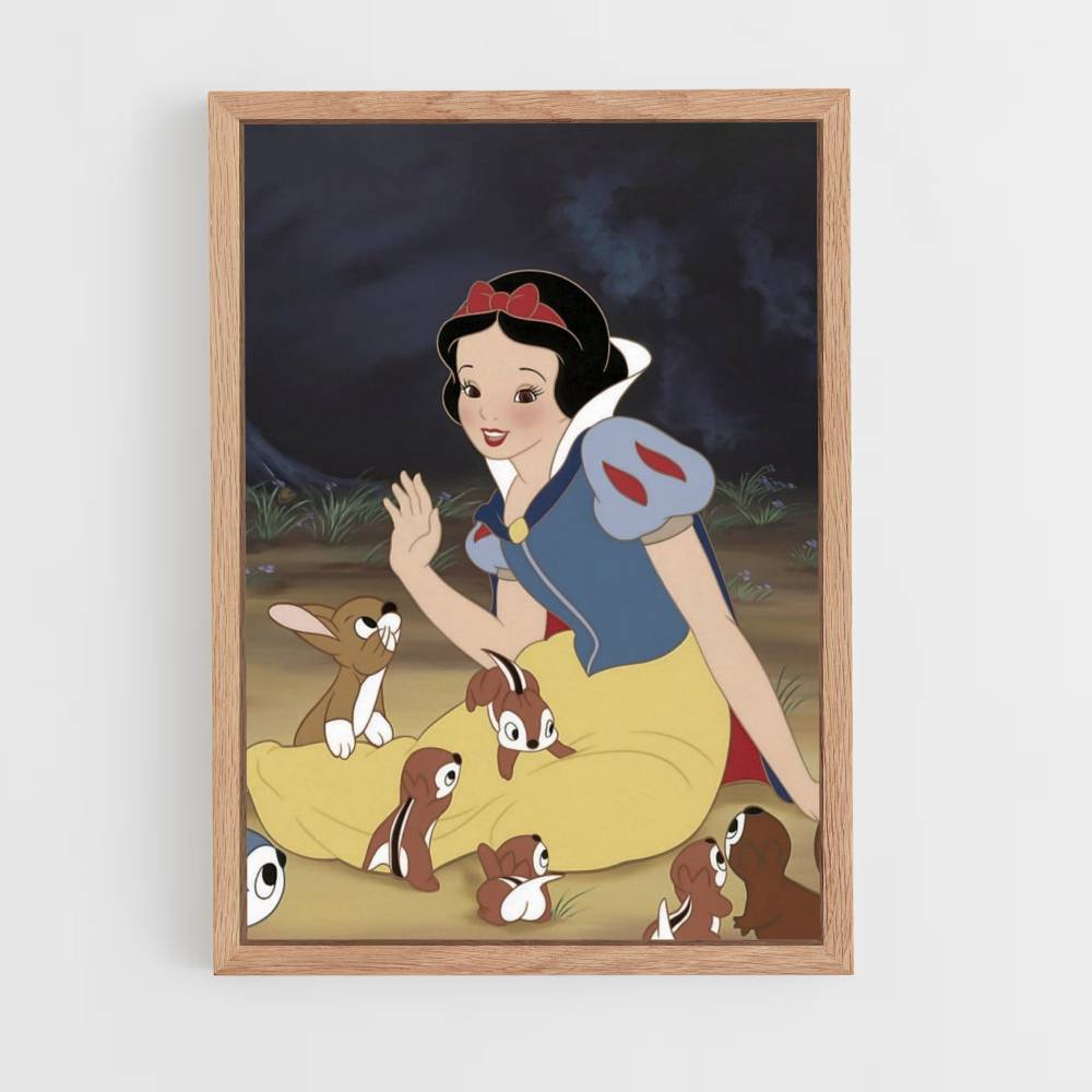 Snow White Squirrel Poster