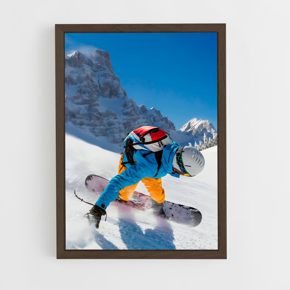 snowboard-17 cadre Bois foncé
