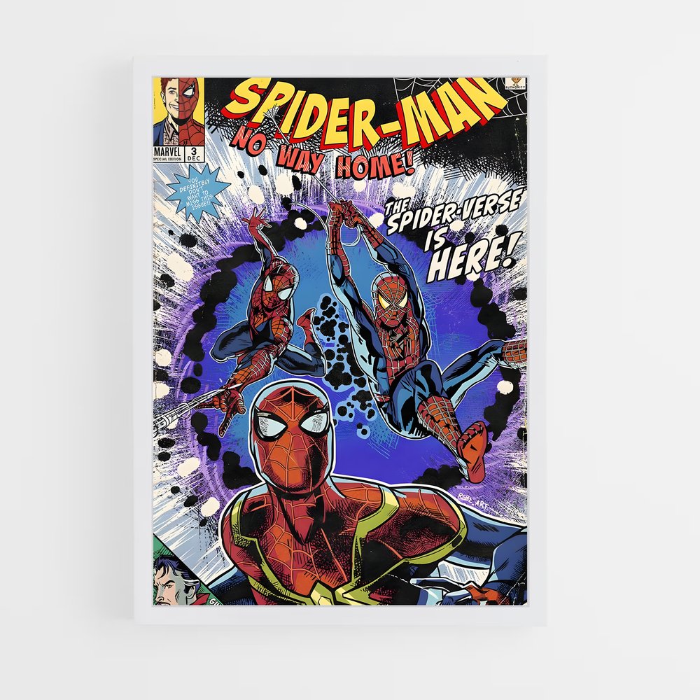 spiderman-10 cadre Blanc