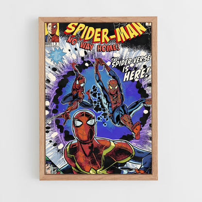 spiderman-10 cadre Bois clair