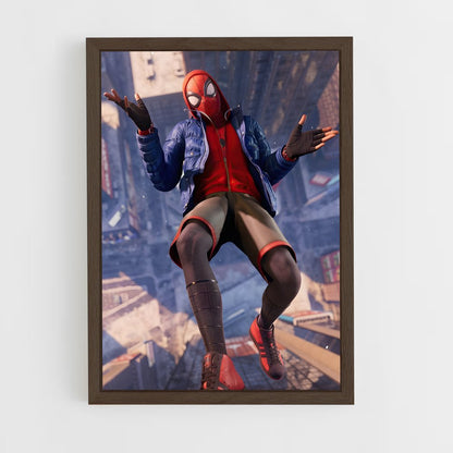 spiderman-13 cadre Bois foncé