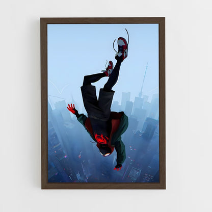 spiderman-17 cadre Bois foncé