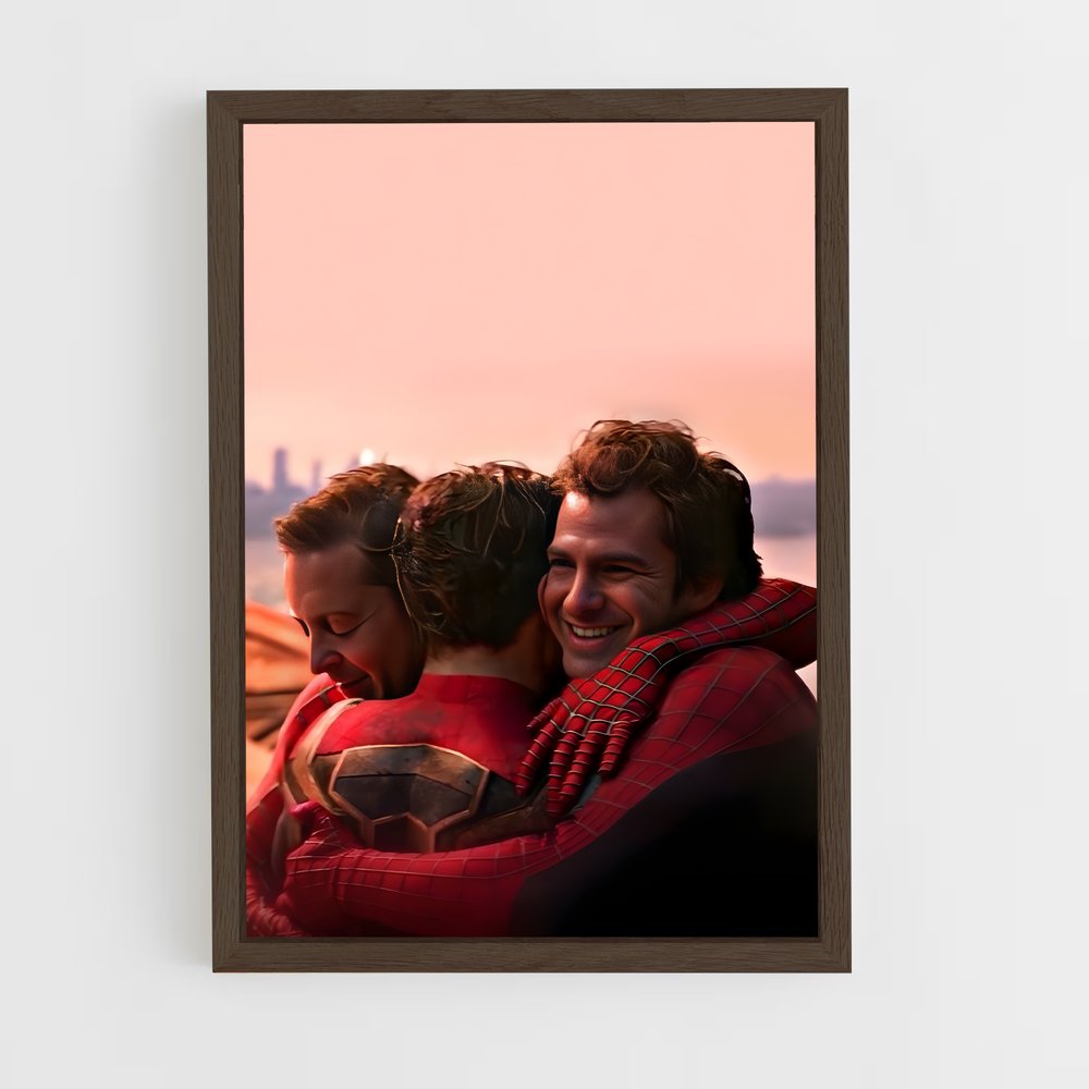 spiderman-20 cadre Bois foncé