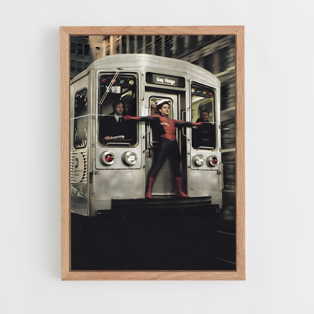 spiderman-22 cadre Bois clair