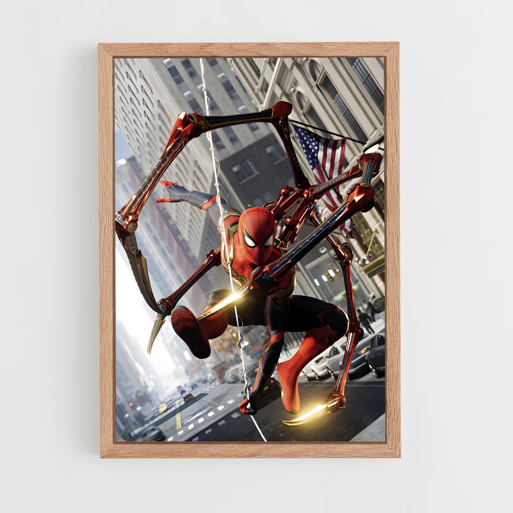 spiderman-23 cadre Bois clair