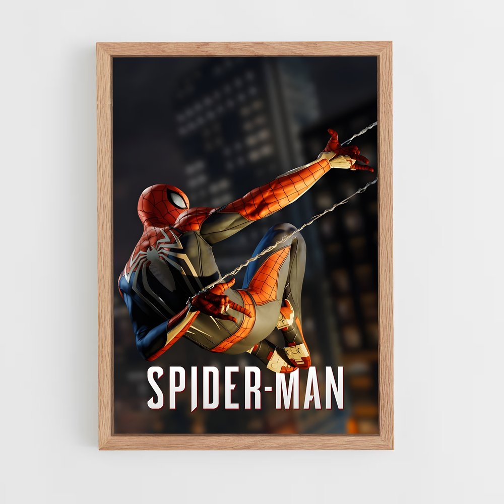 spiderman-24 cadre Bois clair