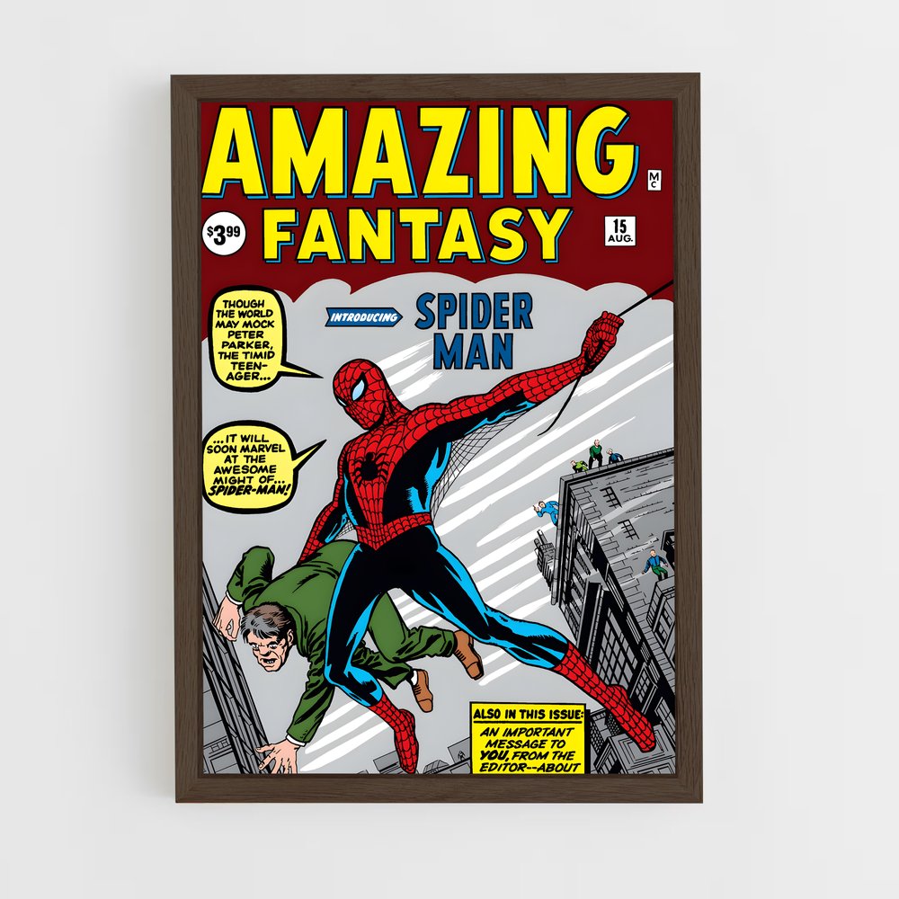 spiderman-3 cadre Bois foncé