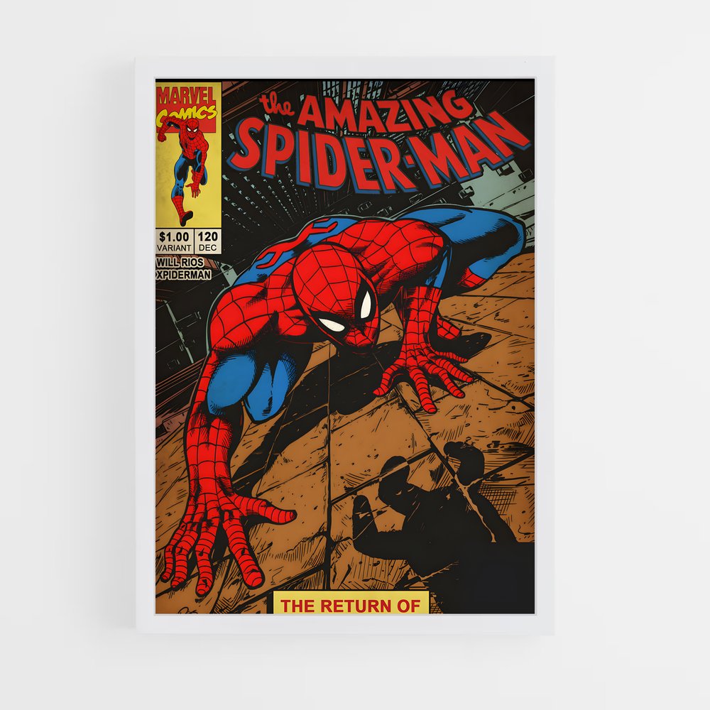 spiderman-8 cadre Blanc