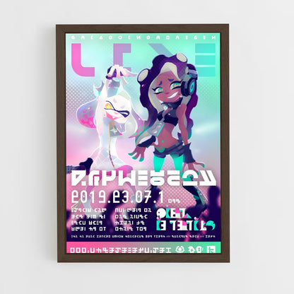 splatoon-2 cadre Bois foncé