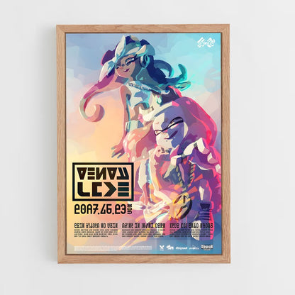 splatoon-8 cadre Bois clair