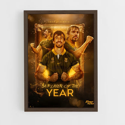 springboks-1 cadre Bois foncé