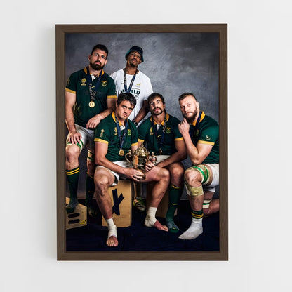 springboks-14 cadre Bois foncé
