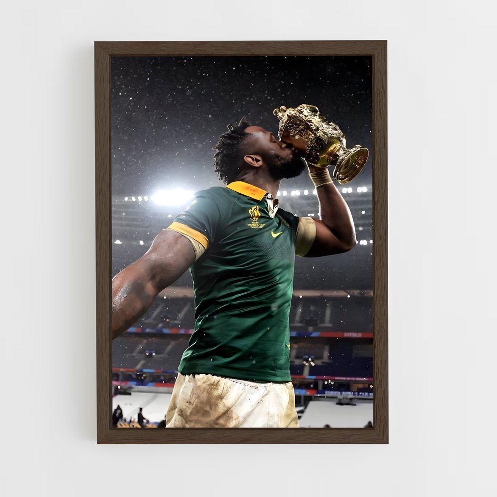 springboks-16 cadre Bois foncé
