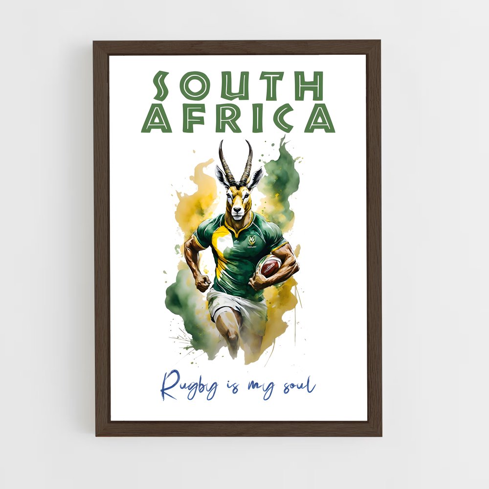 springboks-7 cadre Bois foncé