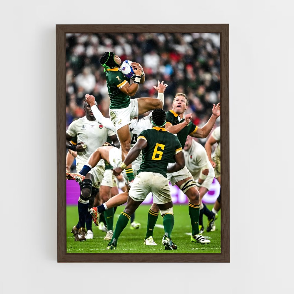 springboks-9 cadre Bois foncé