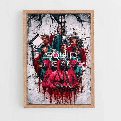 squid-game-2 cadre Bois clair