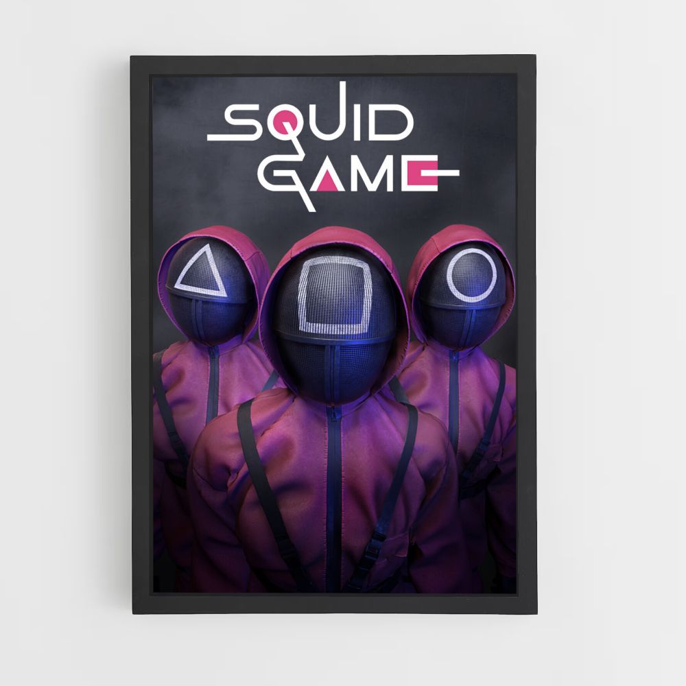 Poster Squid Game Triangle Square Round