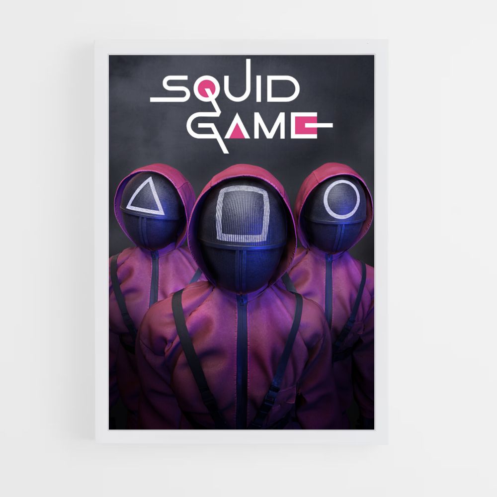 Poster Squid Game Triangle Square Round