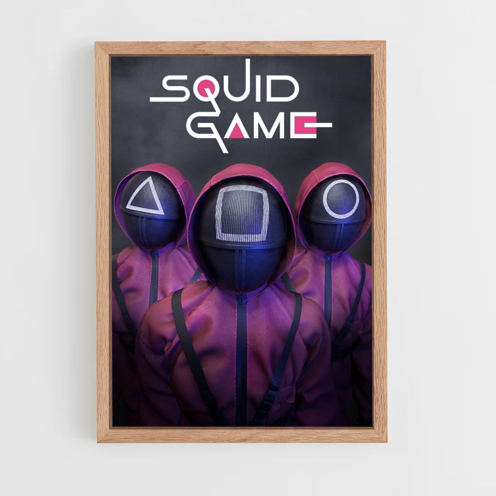 Poster Squid Game Triangle Square Round