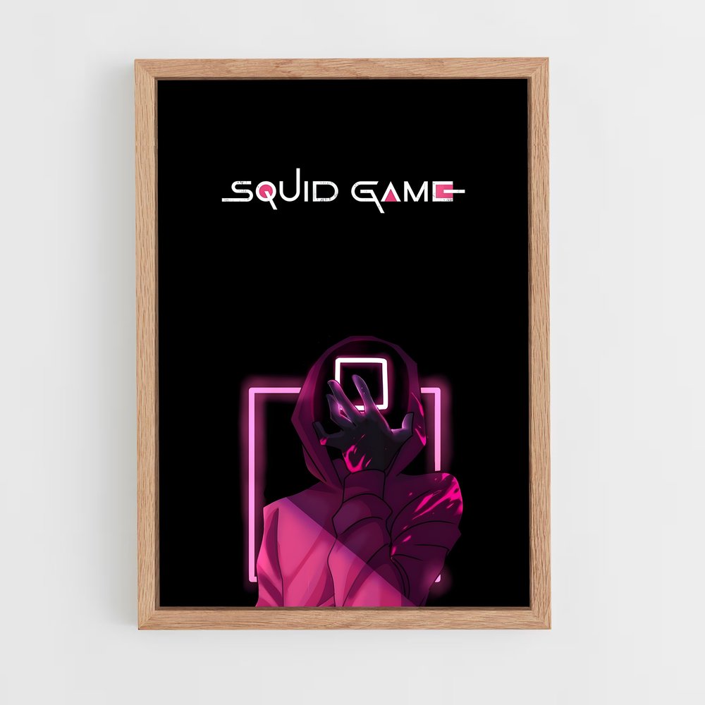 squid-game-8 cadre Bois clair