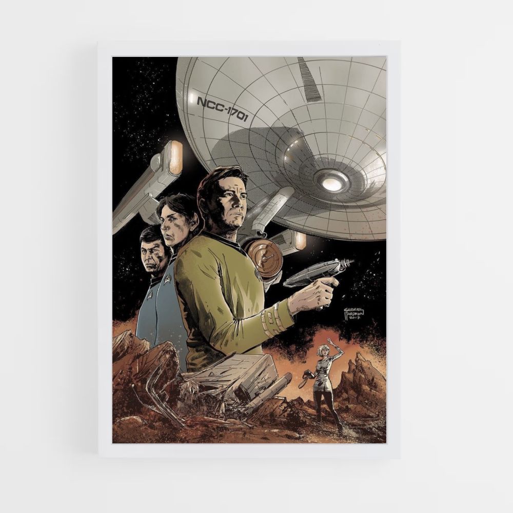 Star Trek Cartoon Poster