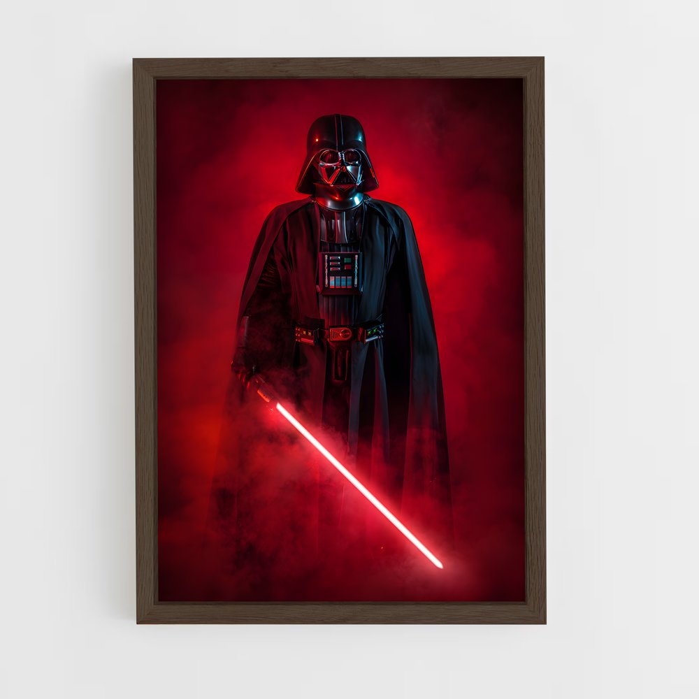 star-wars-17 cadre Bois foncé