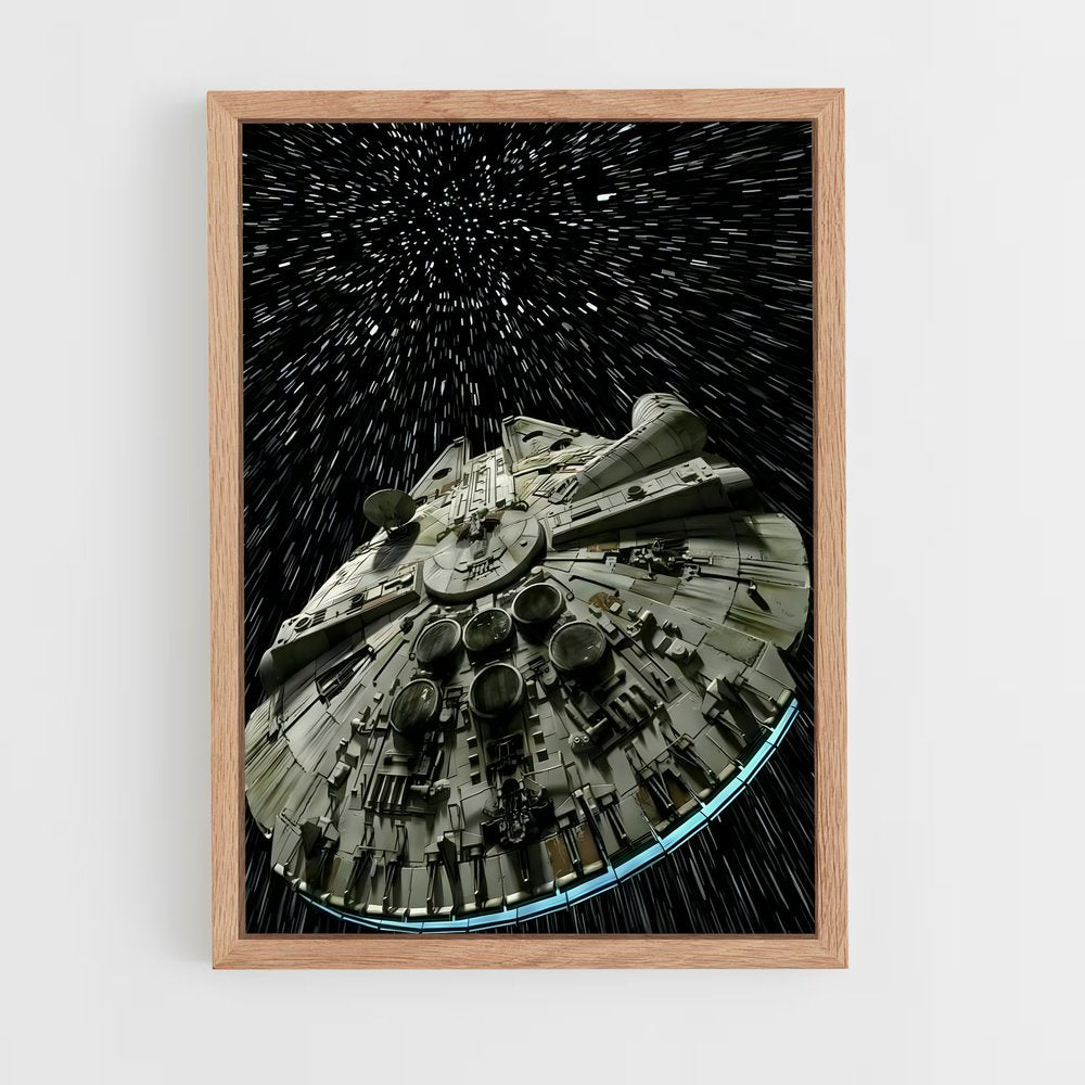 star-wars-26 cadre Bois clair