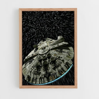star-wars-26 cadre Bois clair