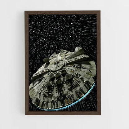 star-wars-26 cadre Bois foncé