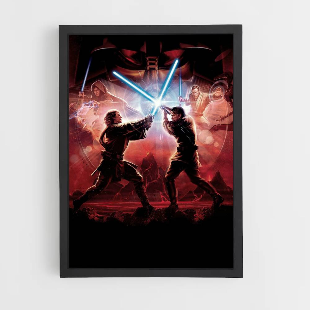 Poster Anakin Obiwan Fight