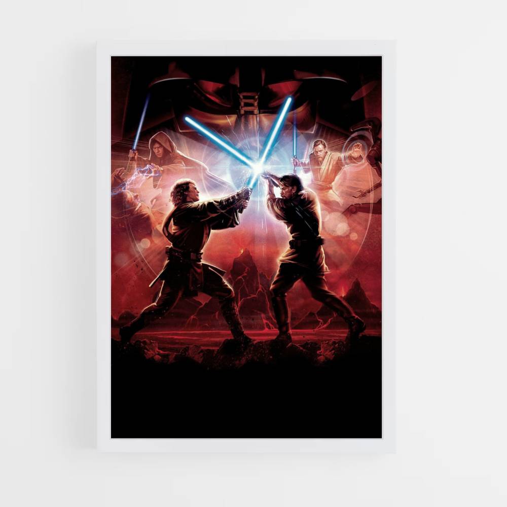 Poster Anakin Obiwan Fight