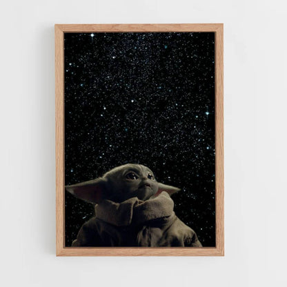 Baby Yoda Space Poster