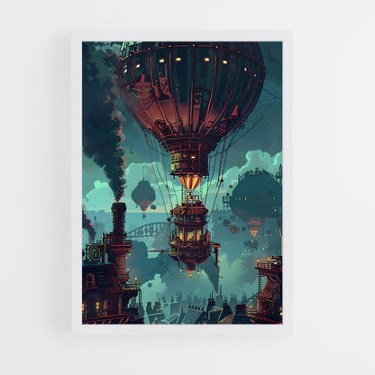 steampunk-2 cadre Blanc