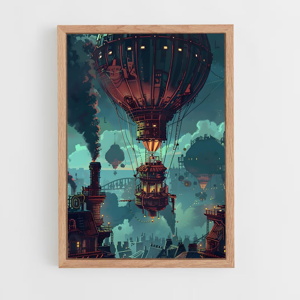 steampunk-2 cadre Bois clair