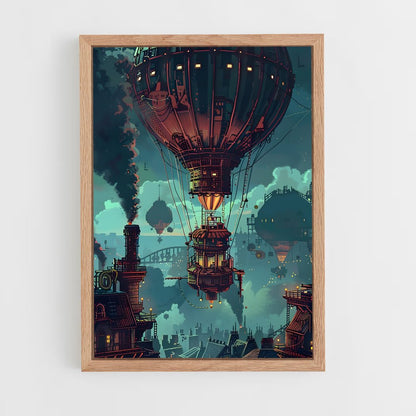 steampunk-2 cadre Bois clair