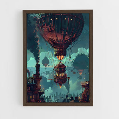 steampunk-2 cadre Bois foncé