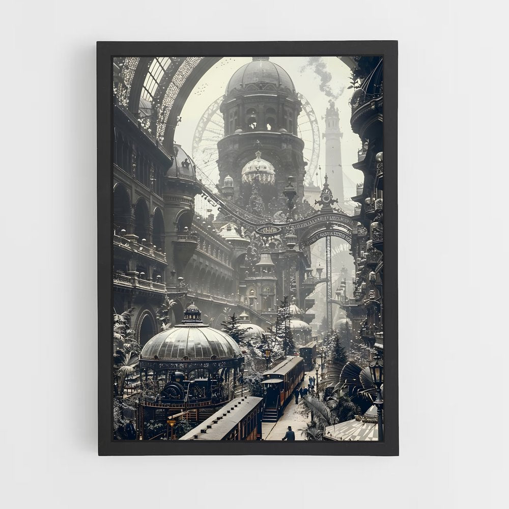 steampunk-5 cadre Noir