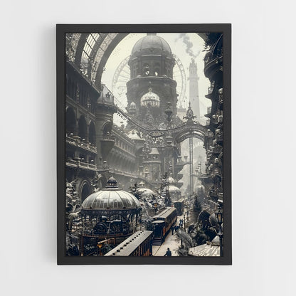 steampunk-5 cadre Noir