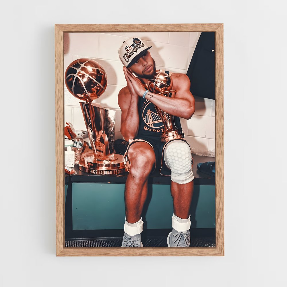 stephen-curry-1 cadre Bois clair