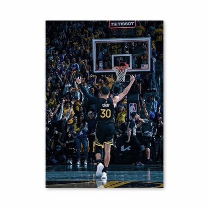 Stephen Curry Basket Poster