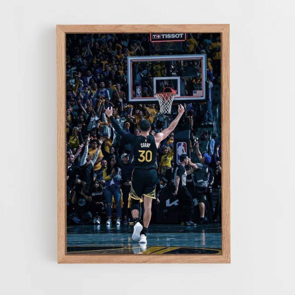 Stephen Curry Basket Poster