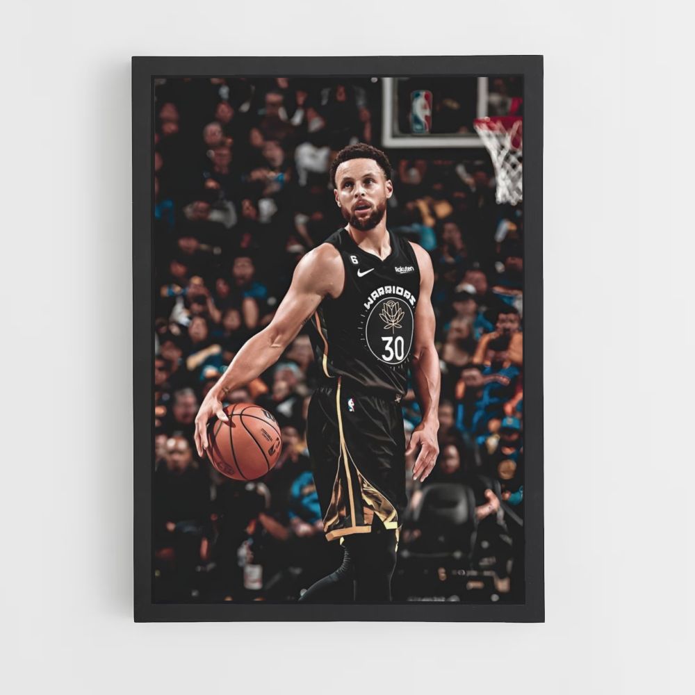 Stephen Curry Dribbles Poster