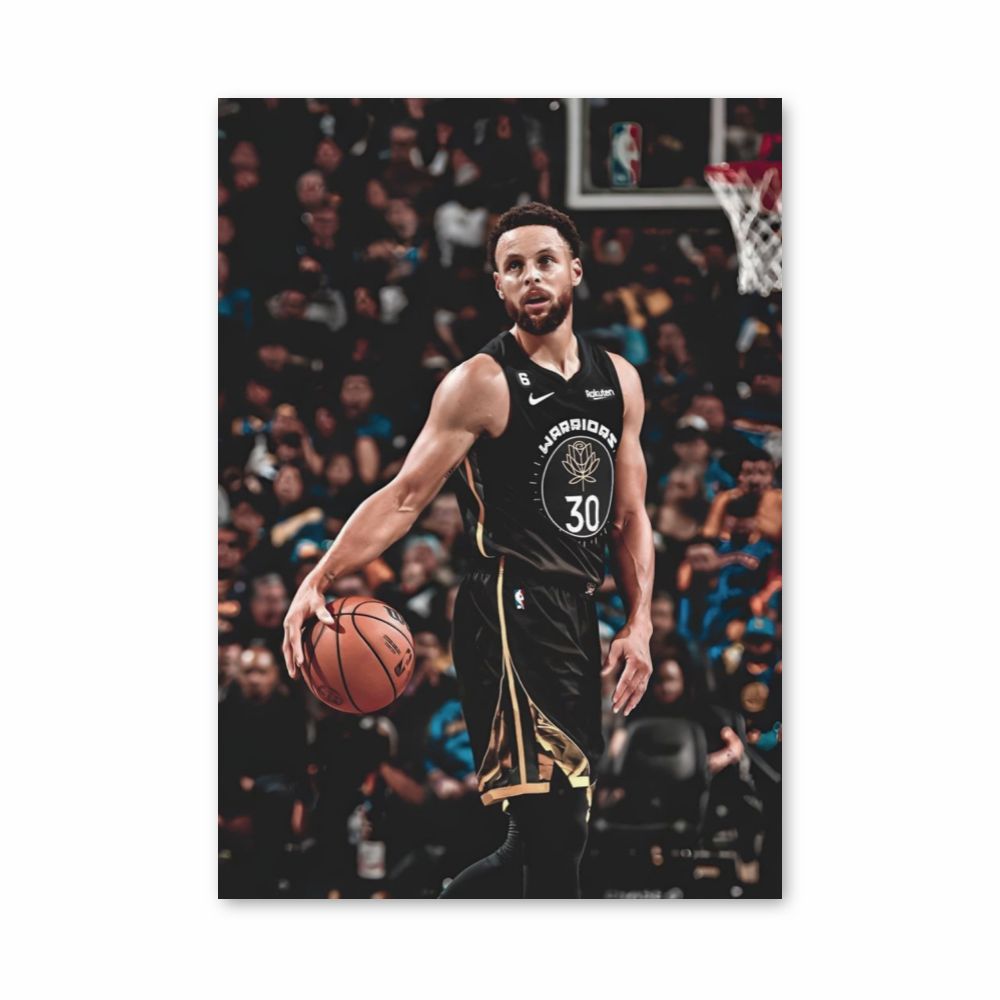 Affiche Stephen Curry Dribbelen