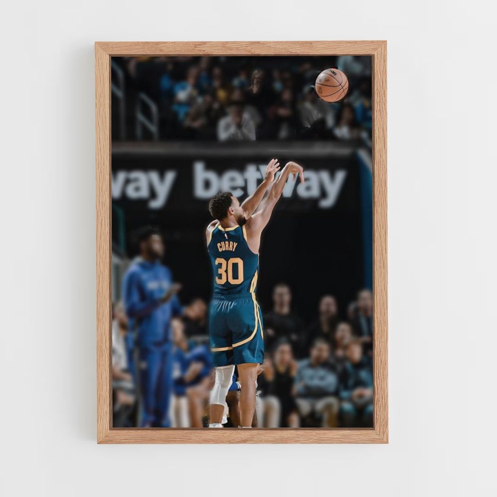 Posteropname van Stephen Curry