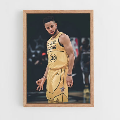 stephen-curry-5 cadre Bois clair