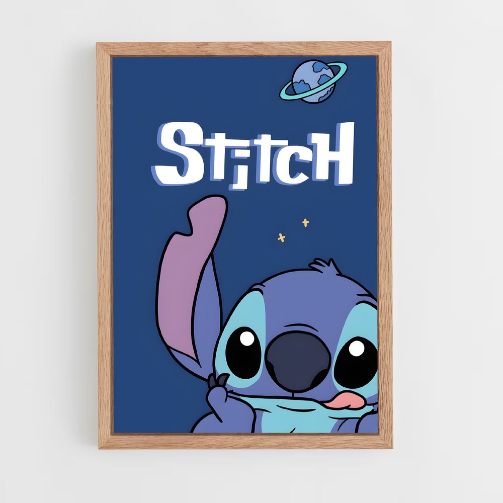 stitch-11 cadre Bois clair