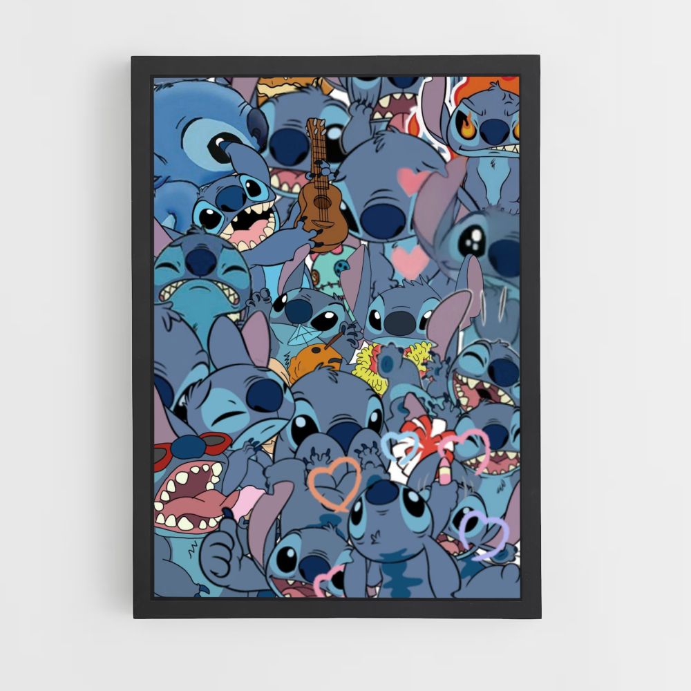 Stitch Collage Poster