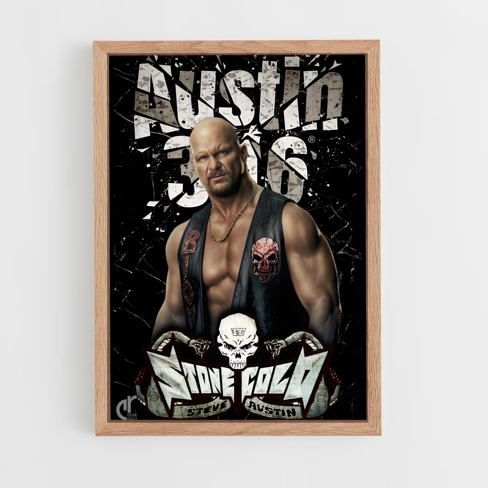 stone-cold-13 cadre Bois clair