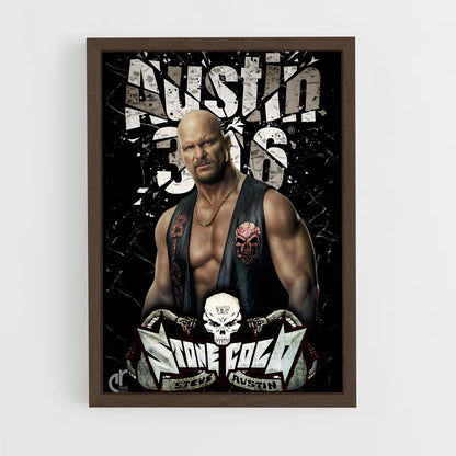 stone-cold-13 cadre Bois foncé