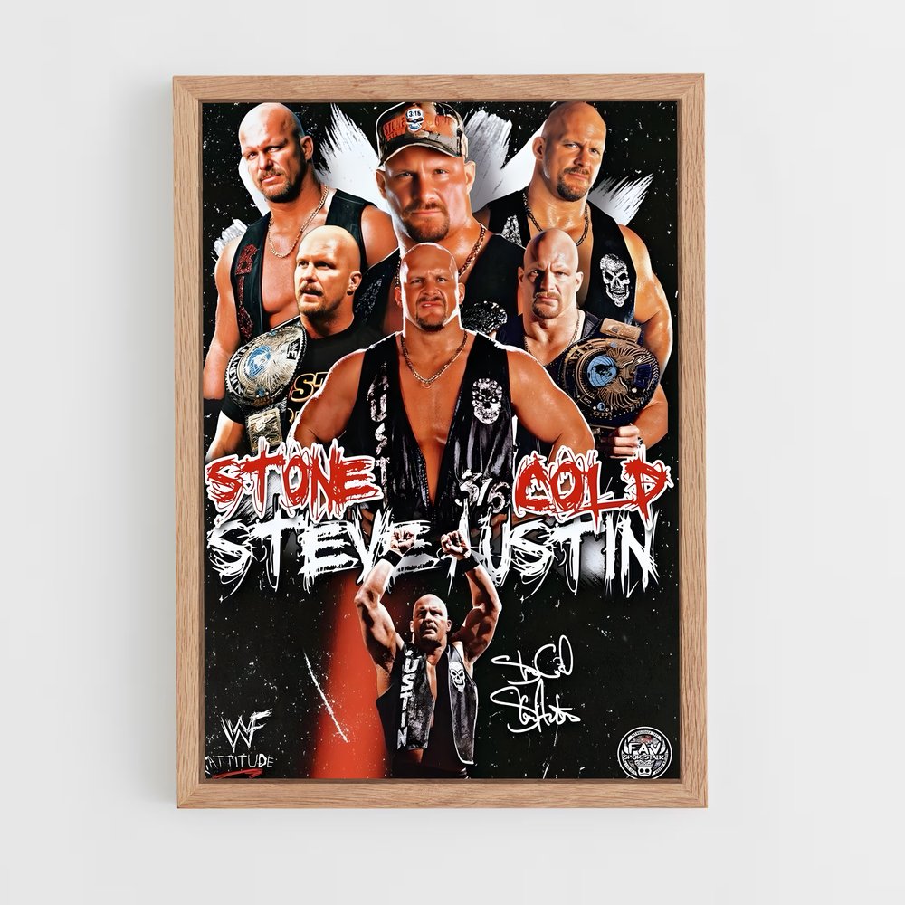 stone-cold-14 cadre Bois clair